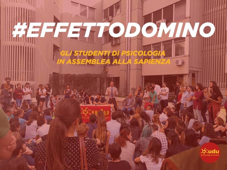 Udu_vittoria, nuovo test di psicologia Sapienza sospeso! Alle 15 conferenza stampa